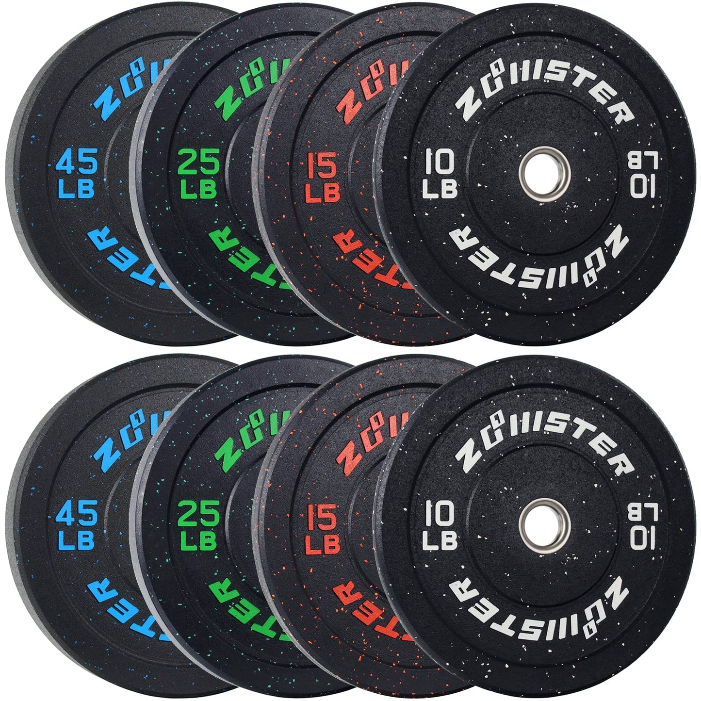 Bumper Plate Olympic Weight Plate High Bounce Bumper Weight Plate with Steel Insert Strength Training Weight Lifting Plate
