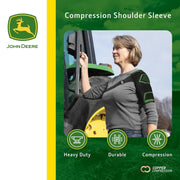 John Deere Shoulder Compression Sleeve by Copper Compression – Rotator Cuff Support for Tendonitis, Frozen Shoulder, Joint Pain & Inflammation – Seamless Knit Brace for Stability & Comfort – S/M