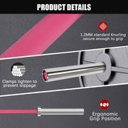 PROOFGOLD 6.6ft/7ft Olympic Barbell Bar 35Lb(15kg)/45LB(20kg) Barbell,Bench Press Bar for Squats and Deadlifts,Olympic Weight Bar for Home Gym,Womens Mens barbell(2inch),500LB/700LB/1000LB