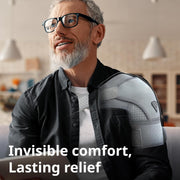 Shoulder Brace - Support & Injury Prevention Brace- Joint Pain Releaser- Shoulder Compression Wrap Strap - Adjustable Injury Accessories for Shoulders - Premium Quality Strap by FIGHTECH (Pink, L-XL)