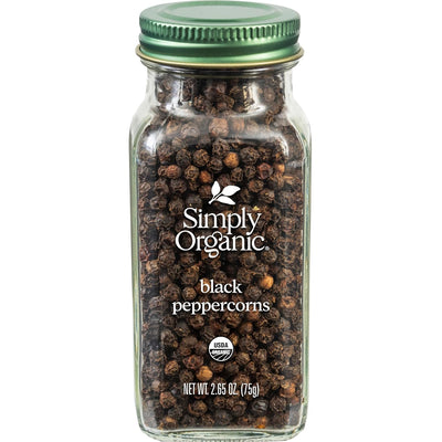 Simply Organic, Black Peppercorns, 2.65 oz