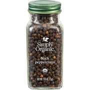 Simply Organic, Black Peppercorns, 2.65 oz