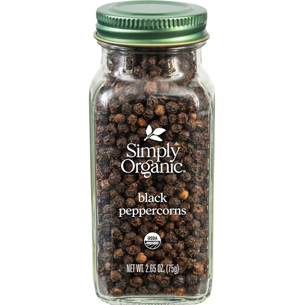 Simply Organic, Black Peppercorns, 2.65 oz