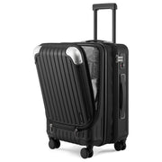 LEVEL8 Grace Carry On Luggage, 20 Inch Hardside Suitcase, Abs+Pc Harshell Spinner Luggage with Tsa Lock, Spinner Wheels, Grey, 20-Inch Carry-On