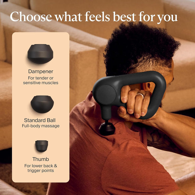 TheraGun Therabody Relief Handheld Percussion Massage Gun - Easy-to-Use, Comfortable & Light Personal Massager for Every Day Pain Relief Massage Therapy in Neck, Back, Leg, Shoulder and Body (Navy)