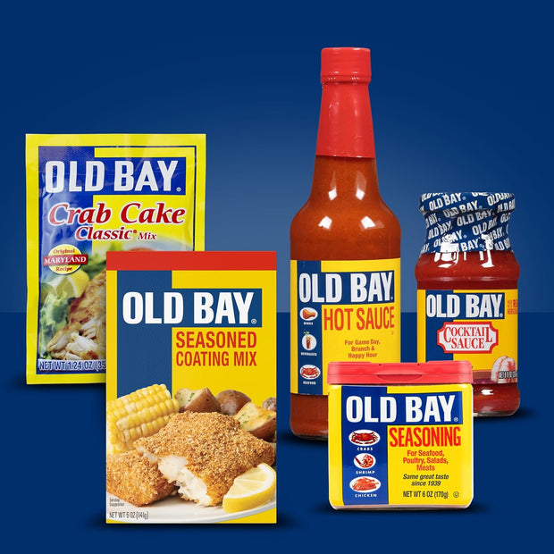 OLD BAY Seasoning, Classic Seafood, Non GMO, Gluten Free, Unique Blend of 18 Herbs & Spices for Shrimp, Crab Dip, Seafood & More, 6 oz