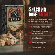 Kodiak Cakes Oatmeal Protein Ball Mix, Chocolate Chip, High Protein, 100% Whole Grains, (Pack of 6)