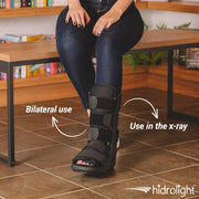 Short Immobilizing Boot - Walking Boot for Broken Foot, Ankle Brace for Men & Women, Fracture Boot, Ankle Support Stabilizer, Medical Supplies - Fits Left and Right - Black, L