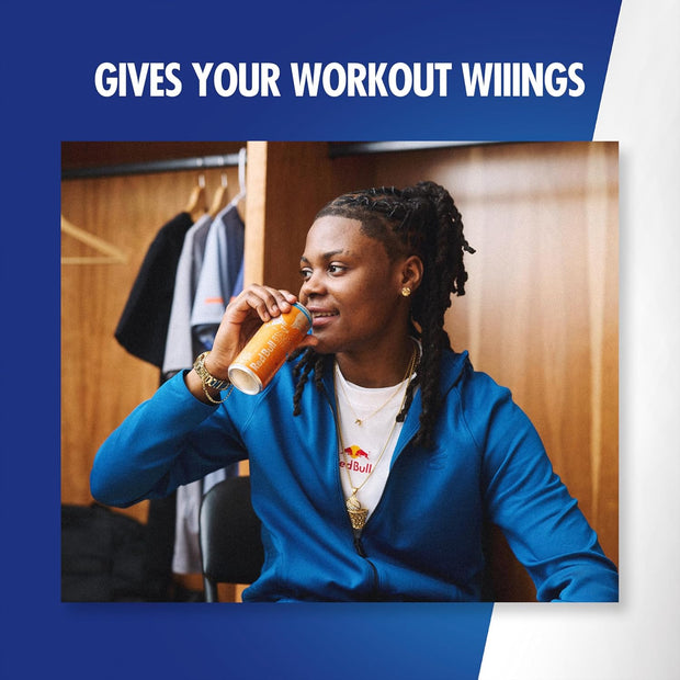 Red Bull Amber Edition Sugar Free Energy Drink, Strawberry Apricot, with 80mg Caffeine plus Taurine & B Vitamins, 8.4 Fl Oz, 6 Packs of 4 Cans (Pack of 24)