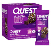 Quest Nutrition Frosted Cookies Twin Pack, Strawberry Cake, 1g Sugar, 10g Protein, 2g Net Carbs, Gluten Free, 16 Cookies