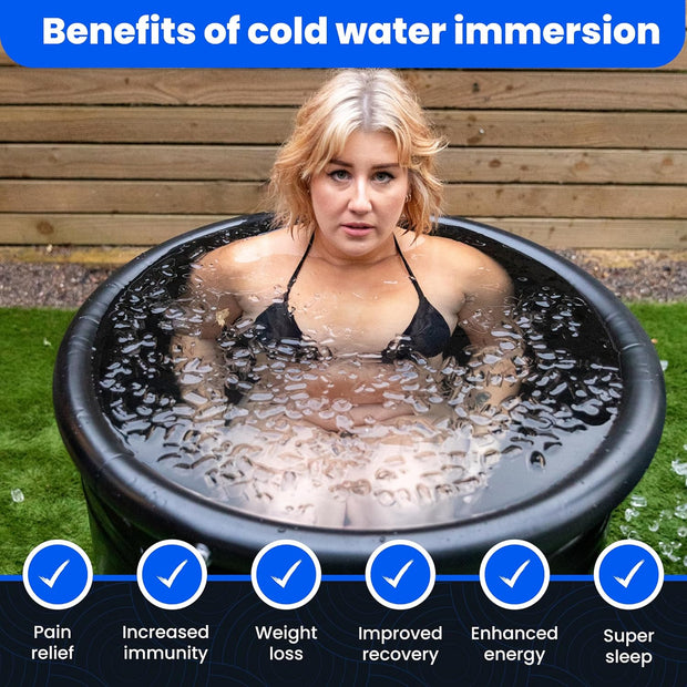 The Cold Pod Ice Bath Tub for Athletes XL: Cold Plunge Tub Outdoor with Cover,116 Gallons Portable Ice Bath Cold Water Therapy Plunge Pool,Large Ice Tub for Cold Dippers at Home