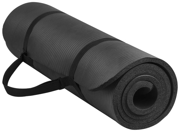 1/2-Inch Extra Thick High Density Anti-Tear Exercise Yoga Mat with Carrying Strap