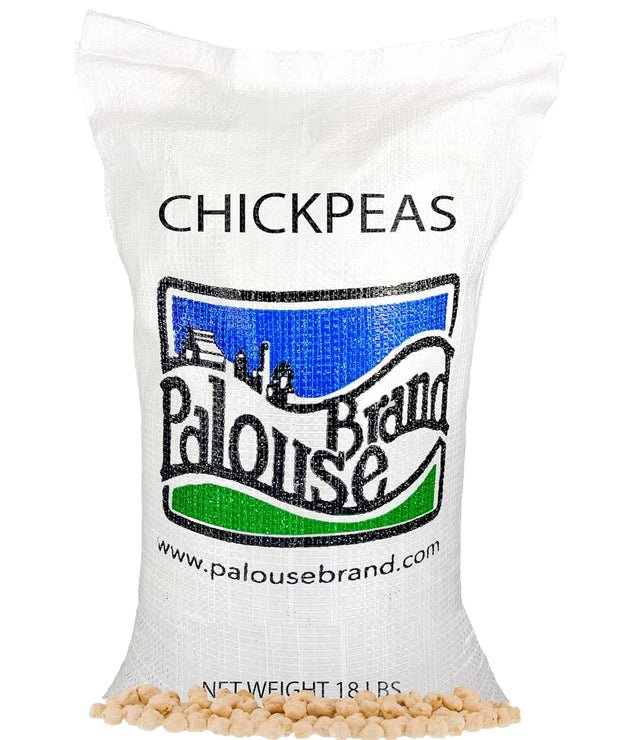 Palouse Brand Certified Glyphosate Residue Free Chickpeas | Garbanzo Beans | 5 lbs | Family Farmed in Washington State | Non-GMO Project Verified | Kosher Parve | USA Grown | Field Traced