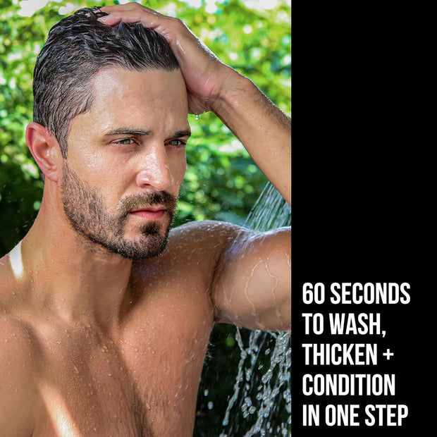 RUGGED & DAPPER 2-in-1 Mens Shampoo and Conditioner - Biotin Hair Thickening Shampoo for Men - SLS-free and Paraben-Free