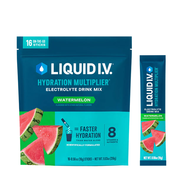 Liquid I.V.® Hydration Multiplier - Lemon Lime | Electrolyte Powder Drink Mix | 1 Pack (16 Servings)