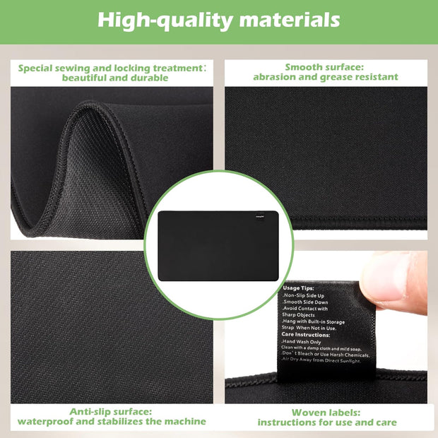 Sliding Pad for Ninja NC501 CREAMi Ice Cream Maker,Professional Ice Cream Machine Slider Mat,Ice Cream Maker Accessories,Quickly Slide the Ice Cream Makers on Table(13.78"x8.66")