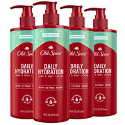 Old Spice Hand & Body Lotion for Men, Daily Hydration, 24/7 Hydration, 24/7 Replenishing Rich Moisture for Dry Skin, Lightweight Formula, Swagger with Argan Oil Scent, 16 fl (Pack of 4)