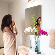 Mosobam Luxury Turkish Set of 2 Bath Towels 30X58 Light Taupe Oversize 700 GSM Bamboo Viscose & Aegean Turkish Combed Cotton