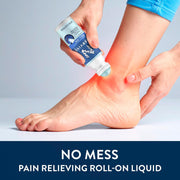 Nervive Pain Relieving Roll On Liquid, Max Strength No-Mess Topical Pain Reliever with Lidocaine and Menthol for Toes, Feet, Fingers, Hands, Legs & Arms, 2.5oz
