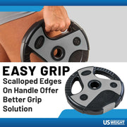 US Weight Barbell Weight Set for Home Gym with 55” padded Bar - Adjustable Weights for Exercise, Lifting, and to Build Muscle