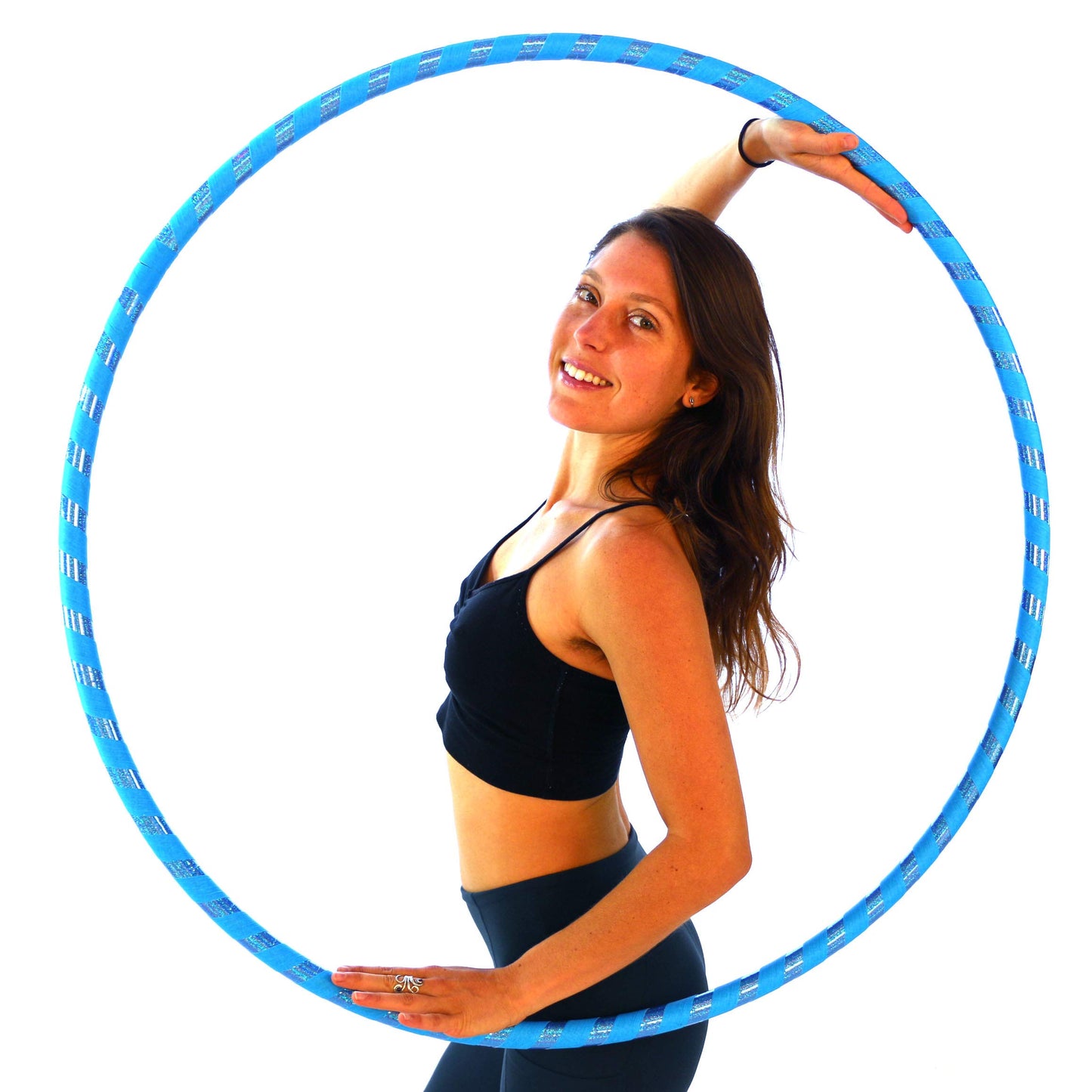 The Spinsterz Beginner Hoop: Weighted Fitness Hula-Hoop for Adults Weight Loss, Waist Exercise Ring for Cardio & Core, Multiple Sizes, Quality Hula Shaper for Beginners, Hand Made in USA