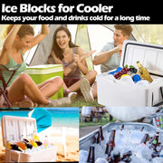 XANGNIER Extra Large Ice Block Mold,4 Pack 9.4lbs Ice Cubes for Cold Plunge or Coolers,Reusable Silicone Ice Molds for Ice Bath Chiller,Big Ice Tray