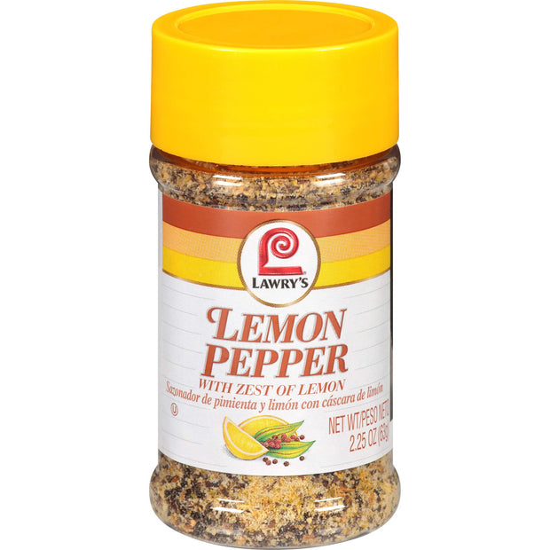 Lawry's Lemon Pepper with Zest of Lemon, 2.25 Oz