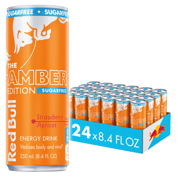 Red Bull Pink Edition Sugar Free Energy Drink, Wild Berries, 8.4 fl. oz., 6 x 4 Cans, Pack of 24 Cans, with 80mg Caffeine, Taurine & B Vitamins