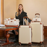 Luggage Sets 5 Piece Suitcases with Wheels, Suitcase Set ABS Hard Case Luggage with TSA Lock Spinner Wheels Durable Travel Luggage