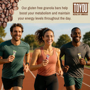 ToYou Chewy Fruit and Nut Bars - Healthy Protein Snacks | Coconut Mocha - 1.41 Ounce (Pack of 12) | Soft Chewy, Vegan, Fiber-packed Granola Bars for Adults and Kids, Made with Natural Ingredients
