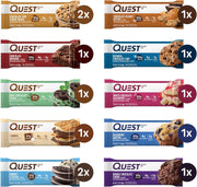 Quest Nutrition Ultimate Variety Pack Protein Bars, High Protein, Low Carb, Gluten Free, Keto Friendly, 12 Count