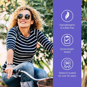 Vagisil Menopause Support Probiotic Mousse Wash, pH Balanced for Mature Microbiome, 24 Hour Freshness, Light Botanical Scent, Gentle Formula For Mature Skin, Sulfate-Free, 6 oz