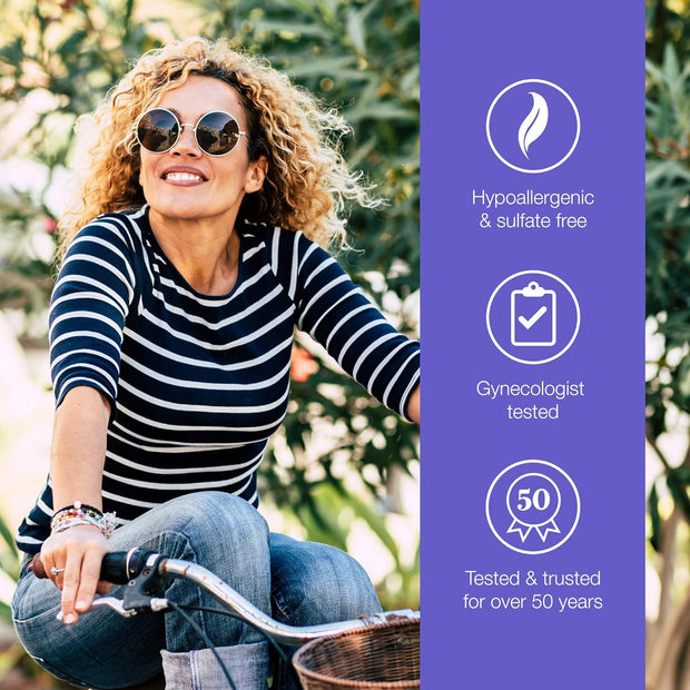 Vagisil Menopause Support Probiotic Mousse Wash, pH Balanced for Mature Microbiome, 24 Hour Freshness, Light Botanical Scent, Gentle Formula For Mature Skin, Sulfate-Free, 6 oz