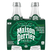 Maison Perrier Ultimate Unflavored Sparkling Water, 4 Pack Glass Bottle 44.632 fl oz