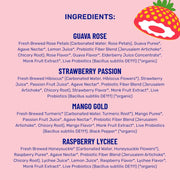 wildwonder Sparkling Probiotic Drink 12pk, For Gut Health & Immune Support, Classic Variety Pack, 5g Prebiotic Fiber, Live Probiotics, Organic, Vegan, Low Sugar, 12 Pack, 12oz Can, Seen on Shark Tank