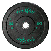 Yes4All 2" Bumper Plate, 10-190 LB Olympic Rubber Weight Plate with Steel Hub for WeightLifting, Strength Training, Home Gym, Less Impact, Absorb Bounce & Shock, Multiple Options
