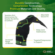 John Deere Shoulder Compression Sleeve by Copper Compression – Rotator Cuff Support for Tendonitis, Frozen Shoulder, Joint Pain & Inflammation – Seamless Knit Brace for Stability & Comfort – S/M