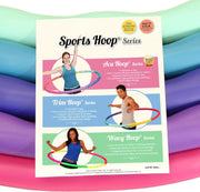 Weighted Hula Hoop, ACU Hoop 3M - 3.2lb Medium, Weight Loss Fitness Exercise Sports Hoop with Wavy Ridges (Rainbow Colors)
