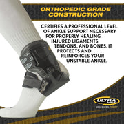 Ultra Zoom Ankle Brace – Hinge Design Promotes Faster Healing and Accelerated Recovery with Natural Protected Movement to promote Early Activity After Injury and Prevent Future Injuries in Life and Sport.