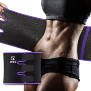 RIYA Waist Trimmer Sweat Waist Trainer for Women and Men Waist Sweat Belt Band Belly Stomach Wrap