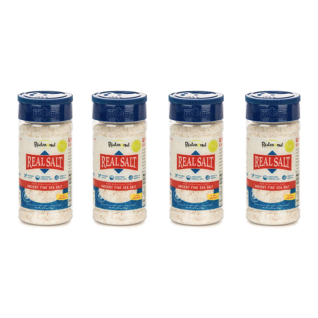 Redmond Real Sea Salt - Natural Unrefined Gluten Free Fine, 10 Ounce Shaker (1 Pack)