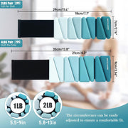 Wrist Weights for Women At Home Ankle Weights Set of 2 (1 lb /2 Lbs Each) Adjustable Weighted Wristbands Arm Leg Weights for Women Men Suitable for Walking Swimming Running Pilates Yoga Gym
