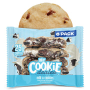 My Cookie Dealer Protein Cookies, Variety Pack (5-Pack, 2.2oz Each) - 15-17g of Protein per Cookie - Individually Wrapped Travel Snacks
