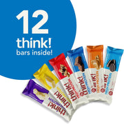 think! Protein Bars, High Protein Snacks, Gluten Free, Kosher Friendly,Variety Pack, Nutrition Bars, 2.1 Oz per Bar, 12 Count (Packaging May Vary)