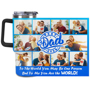 Personalized Tumbler Custom Vacuum Insulated Travel Mug Customizable Coffee Cup with Your Photos and Text Christmas Birthday Gift