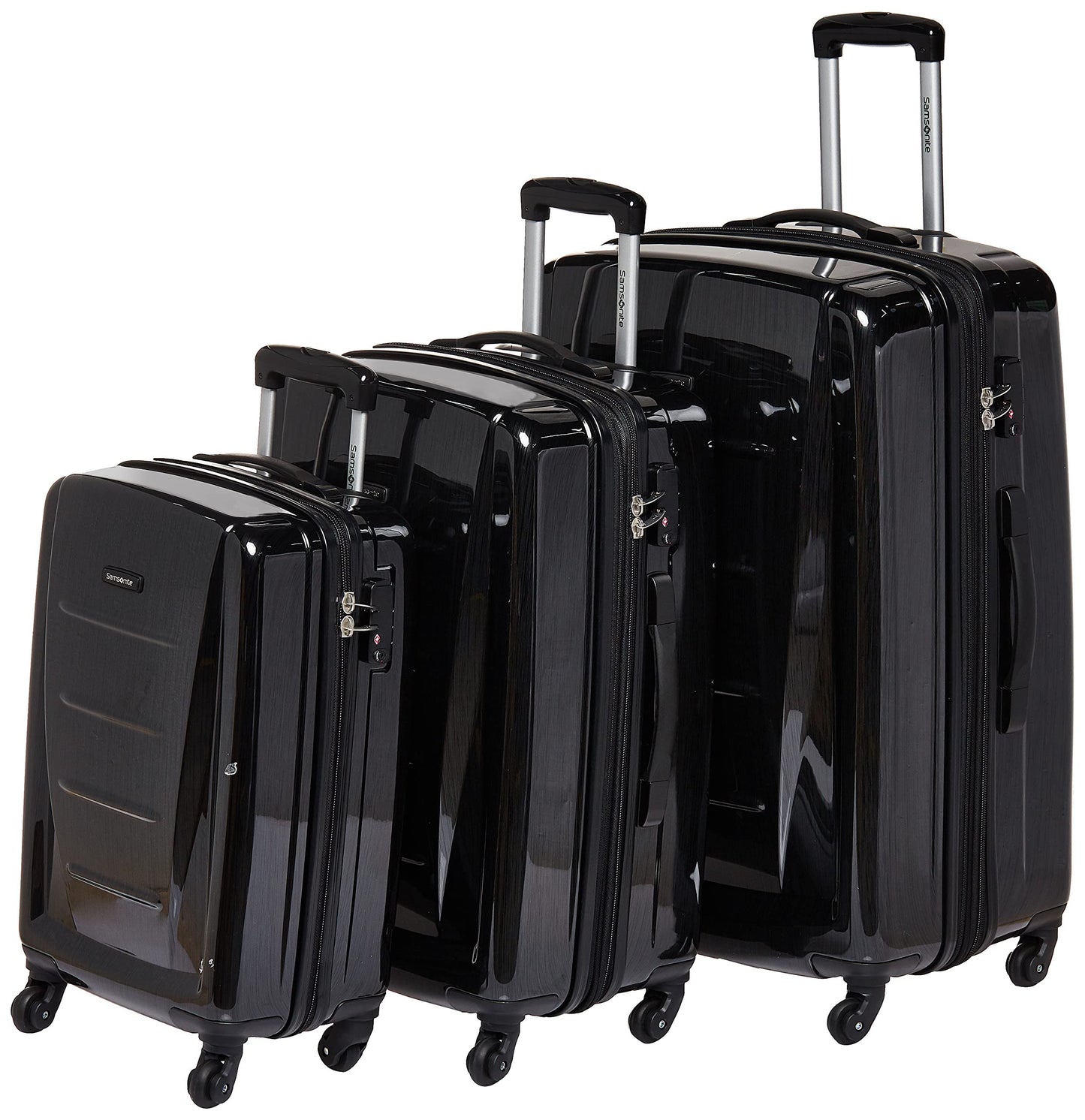 Samsonite Winfield 2 Hardside Expandable Luggage with Spinner Wheels, Burgundy, Checked-Medium 24-Inch