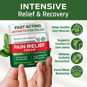 Owell Naturals Deep Penetrating Pain Relief Cream– Maximum Strength Formula for Joints & Muscles – Fast-Acting Comfort for Back, Knees, Hands, Legs & More, 14 oz