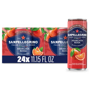 Sanpellegrino Italian Sparkling Drink Melograno And Arancia, Sparkling Orange And Pomegranate Beverage, 24 Pack Of Cans