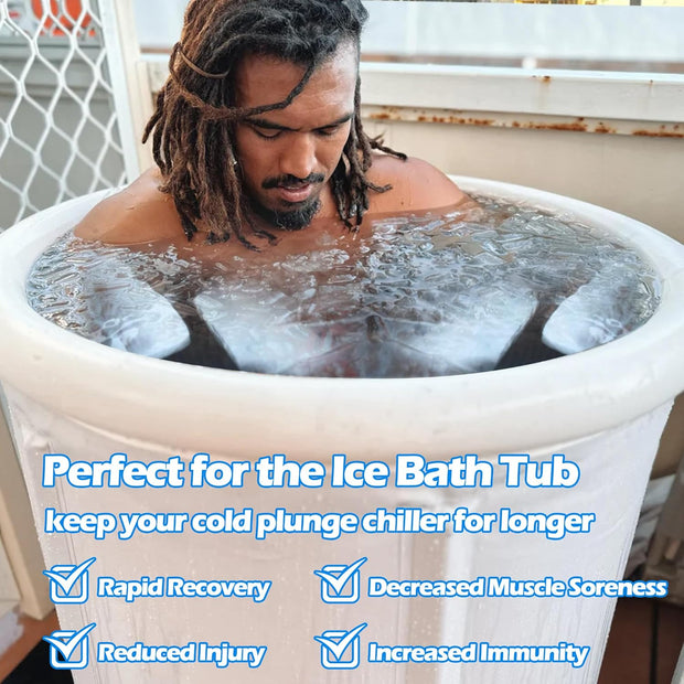 XANGNIER Extra Large Ice Block Mold,4 Pack 9.4lbs Ice Cubes for Cold Plunge or Coolers,Reusable Silicone Ice Molds for Ice Bath Chiller,Big Ice Tray