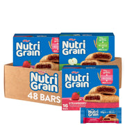 Nutri-Grain Breakfast Bars, Made with 10g Whole Grains, Snack Bars, Variety Pack (3 Boxes, 48 Count)